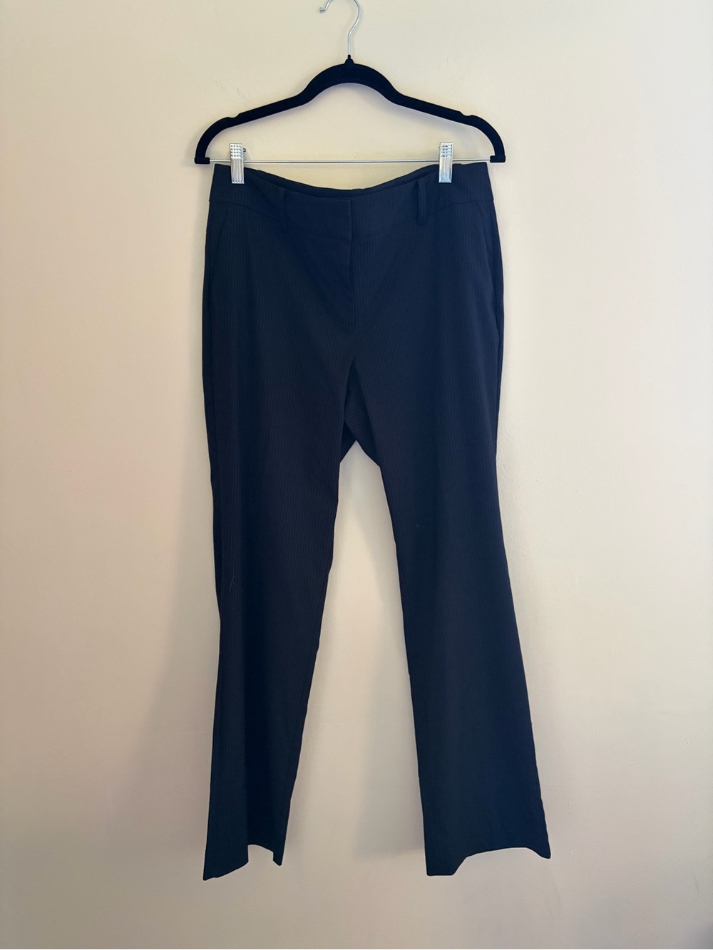 Ann Taylor Navy Pinstripe Trouser Dress Pants